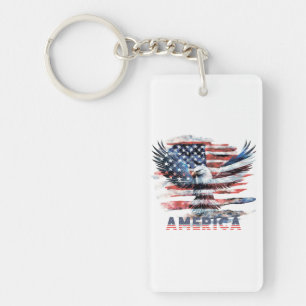 Flagge der Vereinigten Staaten. Amerika Schlüsselanhänger