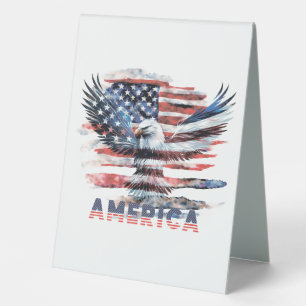 Flagge der Vereinigten Staaten. Amerika Tischaufsteller