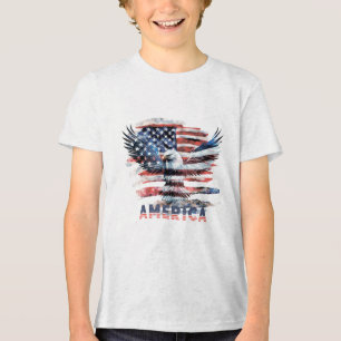 Flagge der Vereinigten Staaten. Amerika Tri-Blend Shirt