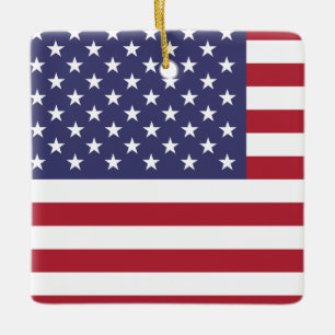 Flagge der Vereinigten Staaten (Amerikanisch) Keramikornament