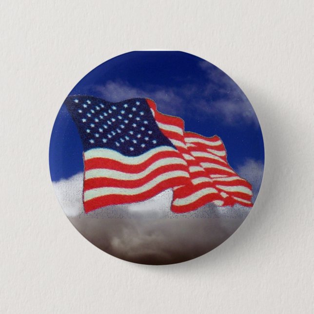 FLAGGE DER VEREINIGTEN STAATEN BUTTON (Vorderseite)