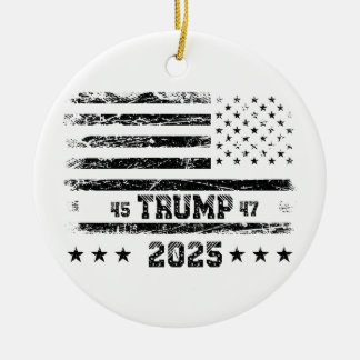 Flagge der Vereinigten Staaten.Donald Trump. Keramik Ornament