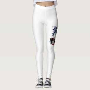 Flagge der Vereinigten Staaten.Donald Trump. Leggings
