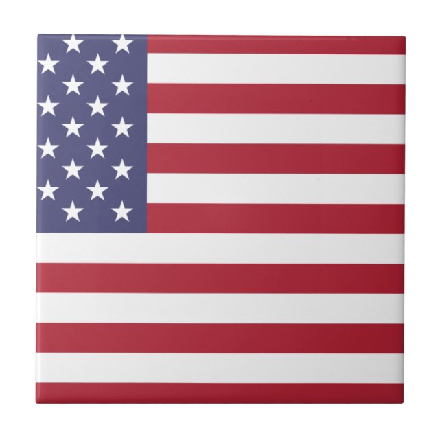 Flagge der Vereinigten Staaten Fliese (Vorderseite)