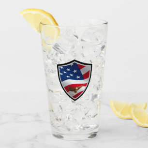 Flagge der Vereinigten Staaten Glas