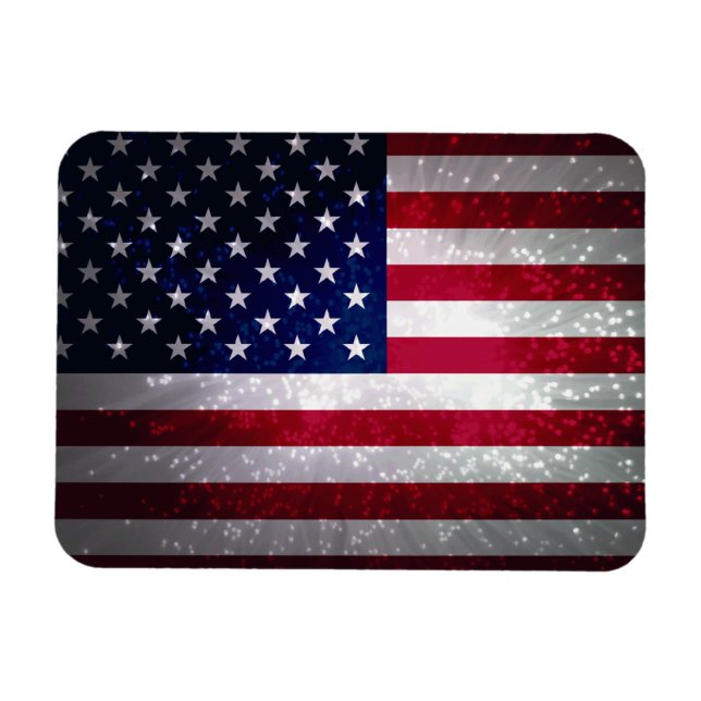 Flagge der Vereinigten Staaten Magnet (Horizontal)