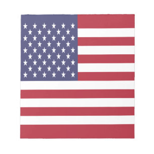 Flagge der Vereinigten Staaten Notizblock