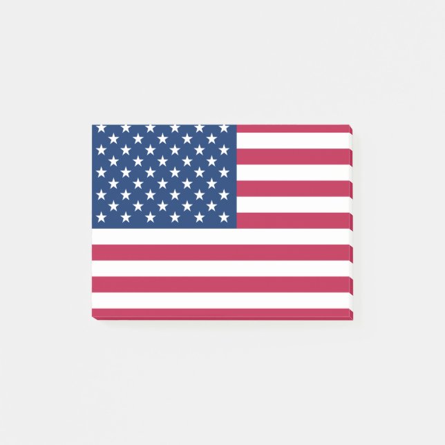 Flagge der Vereinigten Staaten - Post-it®-Hinweise Post-it Klebezettel (Vorderseite)