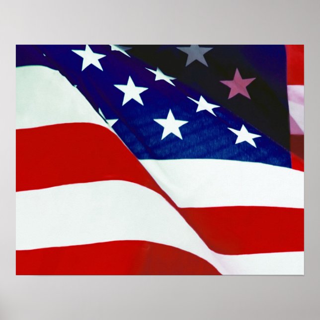 Flagge der Vereinigten Staaten Poster (Vorne)
