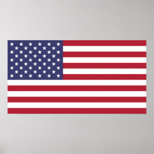 Flagge der Vereinigten Staaten Poster