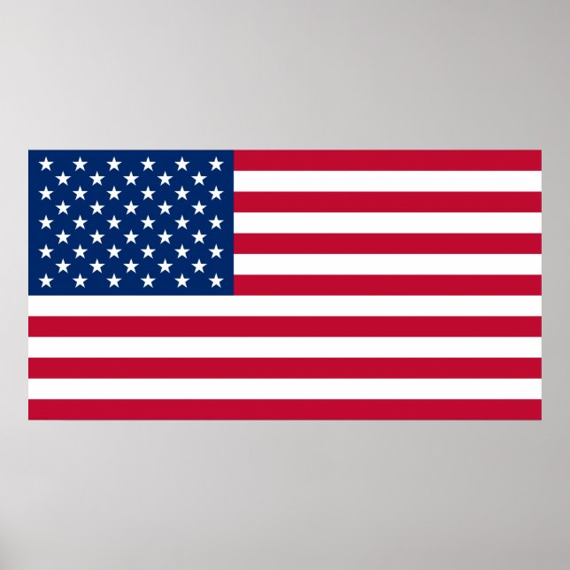 Flagge der Vereinigten Staaten Poster (Vorne)