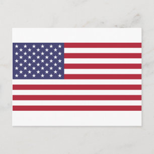 Flagge der Vereinigten Staaten Postkarte