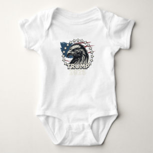 Flagge der Vereinigten Staaten. Präsident Donald T Baby Strampler