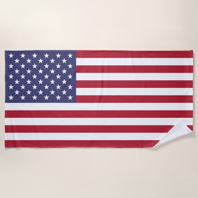 Flagge der Vereinigten Staaten Strandtuch (Vorderseite)
