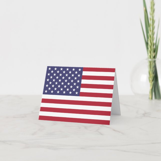 Flagge der Vereinigten Staaten (USA) Karte (Vorderseite)