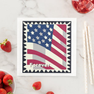 FLAGGE DER VEREINIGTEN STAATEN VON AMERIKA FOREVER SERVIETTE
