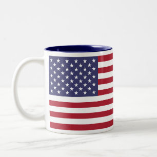 Flagge der Vereinigten Staaten Zweifarbige Tasse