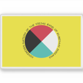 Flagge der Viejas-Gruppe von Kumeyaay-Amerikanisch Aufkleber