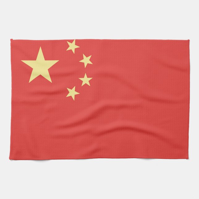 Flagge der Volksrepublik China Geschirrtuch (Horizontal)