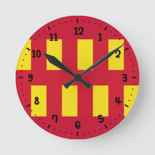 Flagge der Wall-Uhr des Northumberland Square Runde Wanduhr