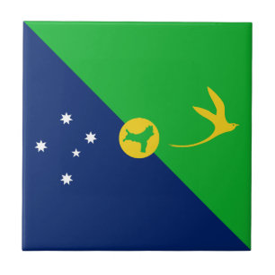 Flagge der Weihnachtsinsel Fliese