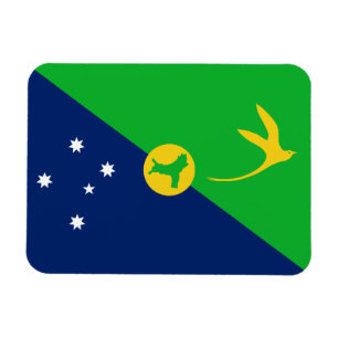 Flagge der Weihnachtsinsel Magnet