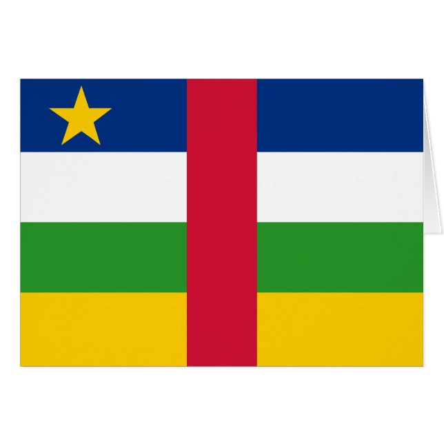 Flagge der Zentralafrikanischen Republik (Vorderseite (Horizontal))