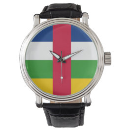 Flagge der Zentralafrikanischen Republik Armbanduhr