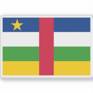 Flagge der Zentralafrikanischen Republik Aufkleber