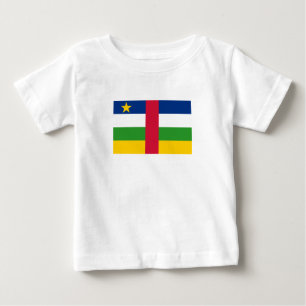 Flagge der Zentralafrikanischen Republik Baby T-shirt