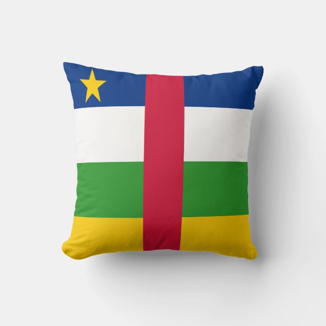 Flagge der Zentralafrikanischen Republik Kissen (Vorderseite)