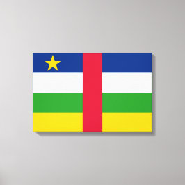 Flagge der Zentralafrikanischen Republik Leinwanddruck