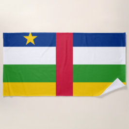 Flagge der Zentralafrikanischen Republik Strandtuch