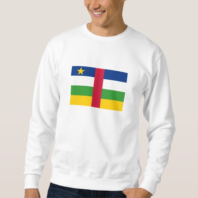 Flagge der Zentralafrikanischen Republik Sweatshirt (Vorderseite)