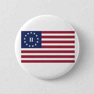 Flagge der zweiten amerikanischen Revolution Button