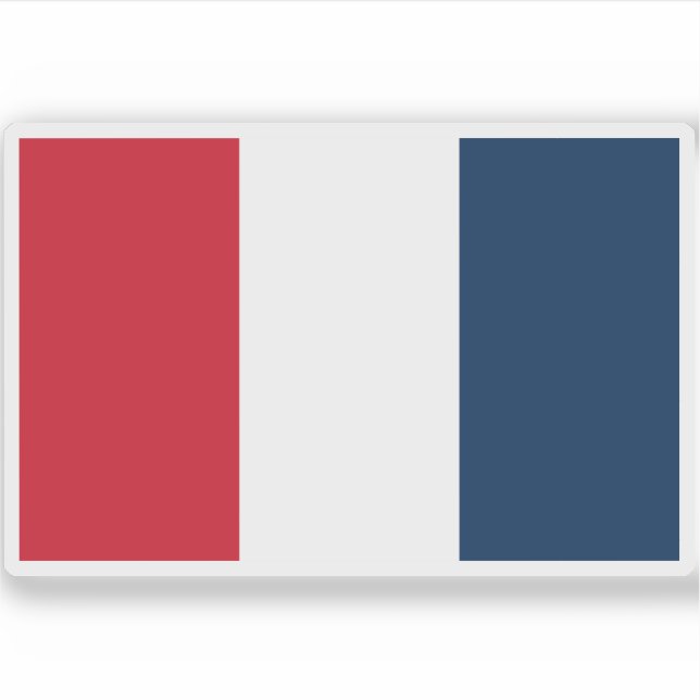 Flagge der Zweiten Französischen Republik (1848) Aufkleber (Vorderseite)