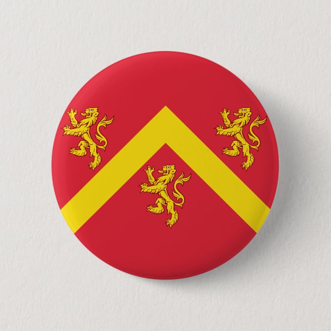 Flagge des Anglesey-Buttons Button (Vorderseite)