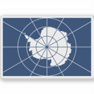 Flagge des Antarktis-Vertrags Aufkleber