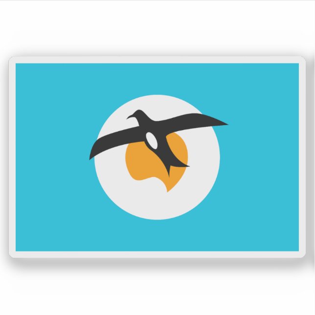 Flagge des banabanischen Volkes, Mikronesien, Ozea Aufkleber (Vorderseite)