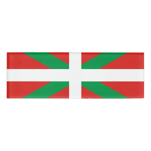 Flagge des Baskenland-Namensschildes Namenschild