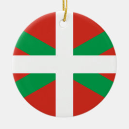 Flagge des Baskenlandes Keramik Ornament
