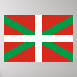 Flagge des Baskenlandes Poster