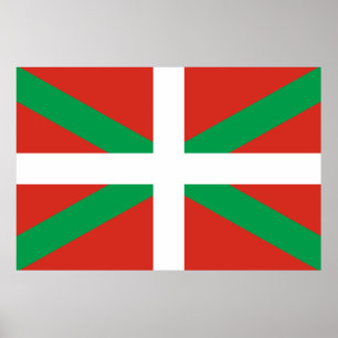 Flagge des Baskenlandes Poster