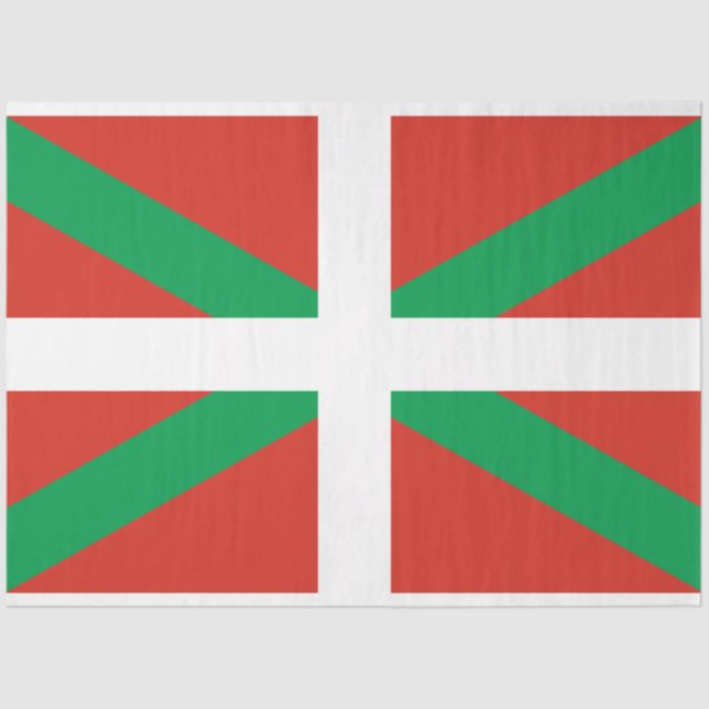 Flagge des Baskenlandes Seidenpapier (Vorderseite)