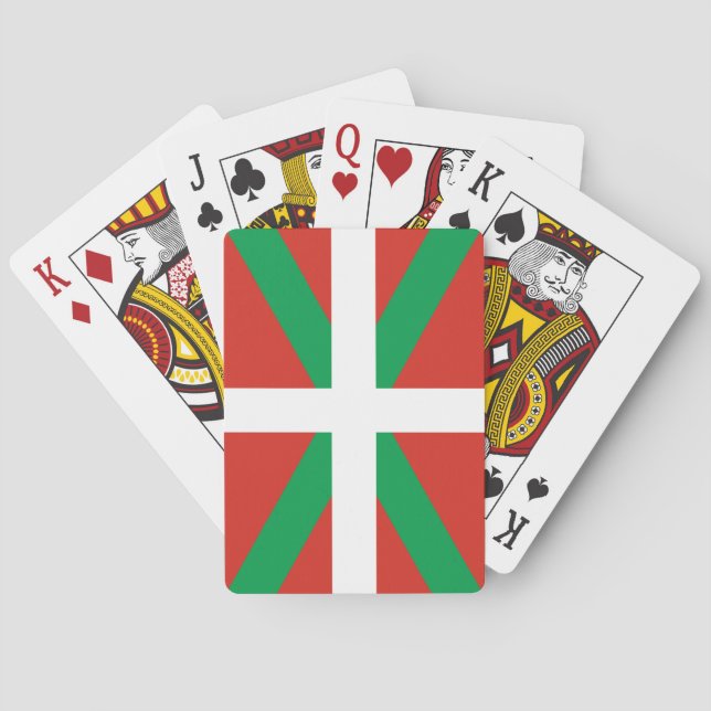 Flagge des Baskenlandes Spielkarten (Rückseite)