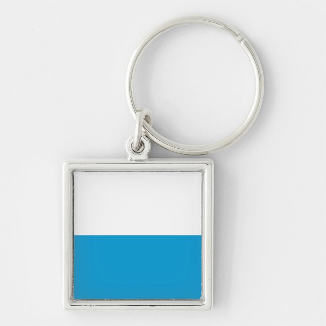 Flagge des Bayerischen Schlüsselanhängers Schlüsselanhänger (Vorne)
