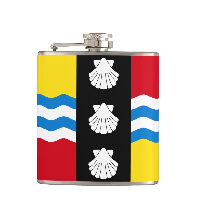 Flagge des Bedfordshire-Fläschchens Flachmann (Vorderseite)