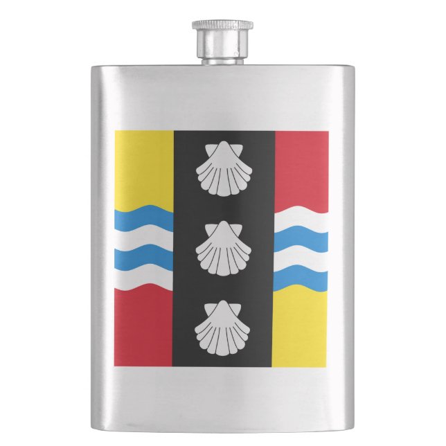 Flagge des Bedfordshire-Fläschchens Flachmann (Vorderseite)