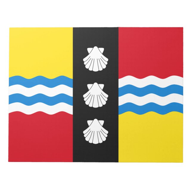 Flagge des Bedfordshire Notepad Notizblock (Vorderseite)