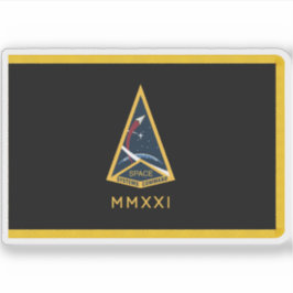 Flagge des Befehls "Weltraumsysteme" Aufkleber